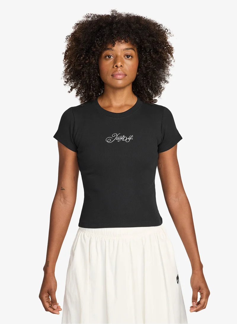 Nike Nsw Ribbed Modern Cropped Jdi T-Shirt